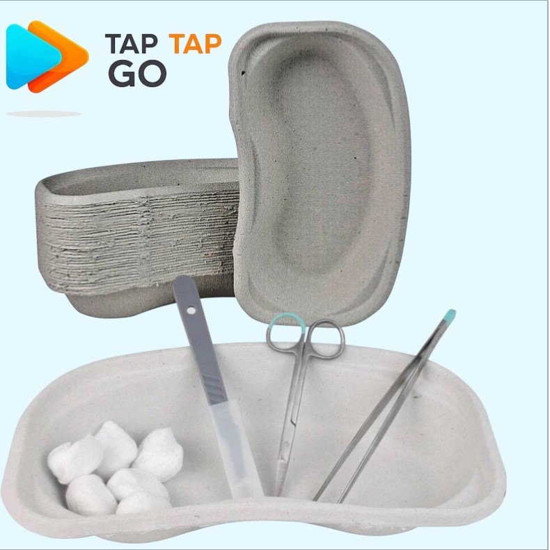 50 Pc 750 ml Disposable Kidney Dishes Biodegradable  Care  Sick Vomiting Bowl