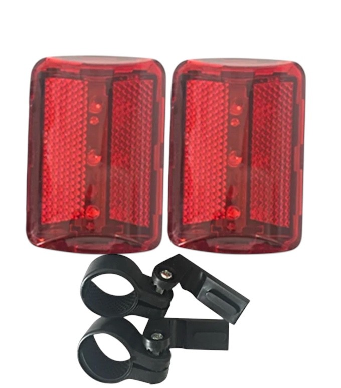 2x LED Bicycle Tail Lights – Waterproof Flashing
