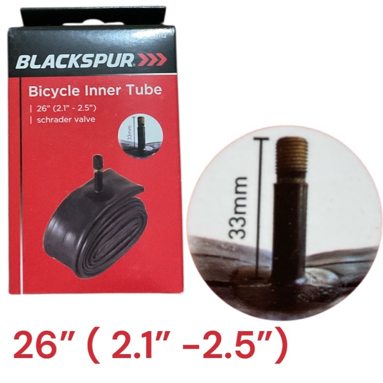Blackspur 26” Schrader Valve Inner Tube Mountain MTB Road Hybrid Bicycle Bike
