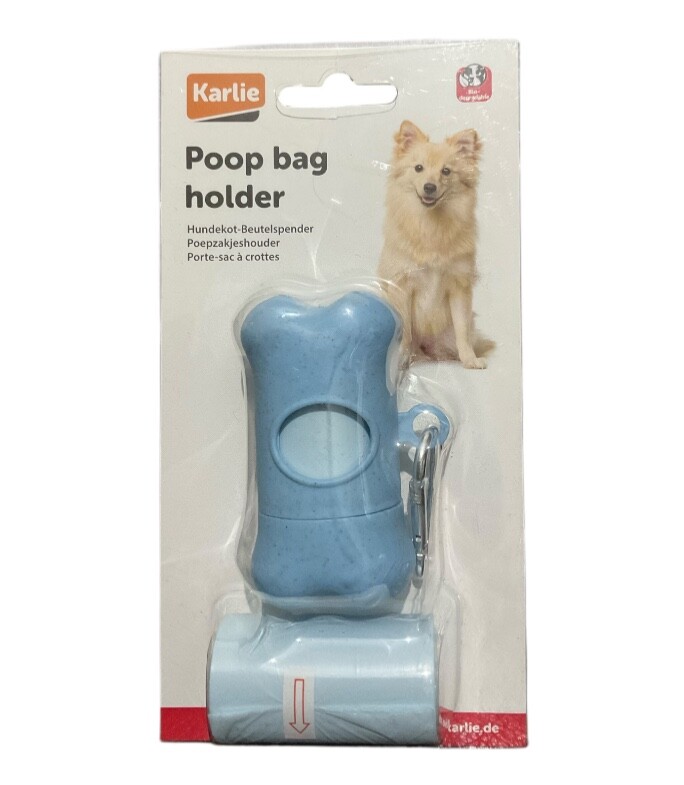 Karlie Poop Bag Holder &2 Bag rolls 100% Biodegradable
