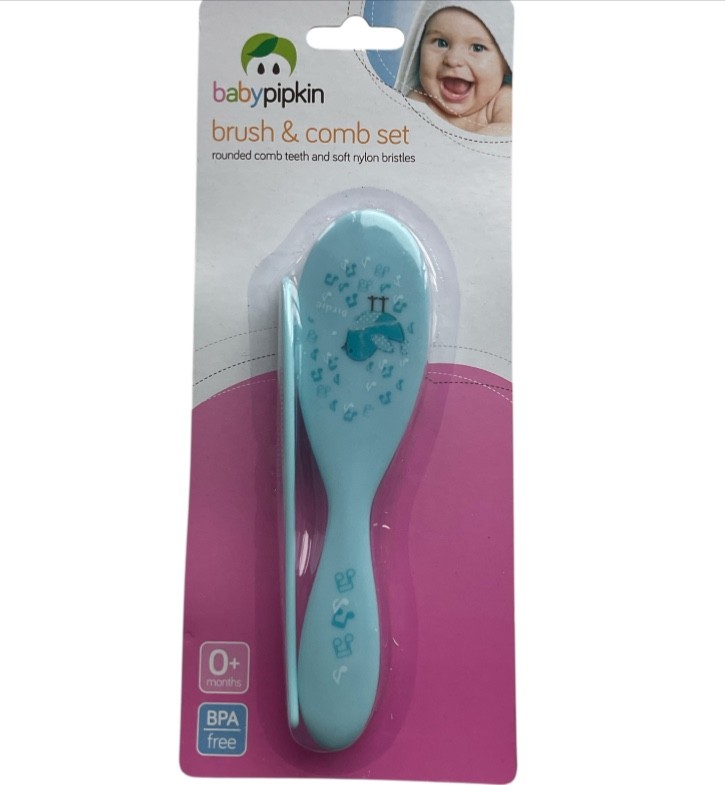Baby Hair Brush & Comb Set – Blue