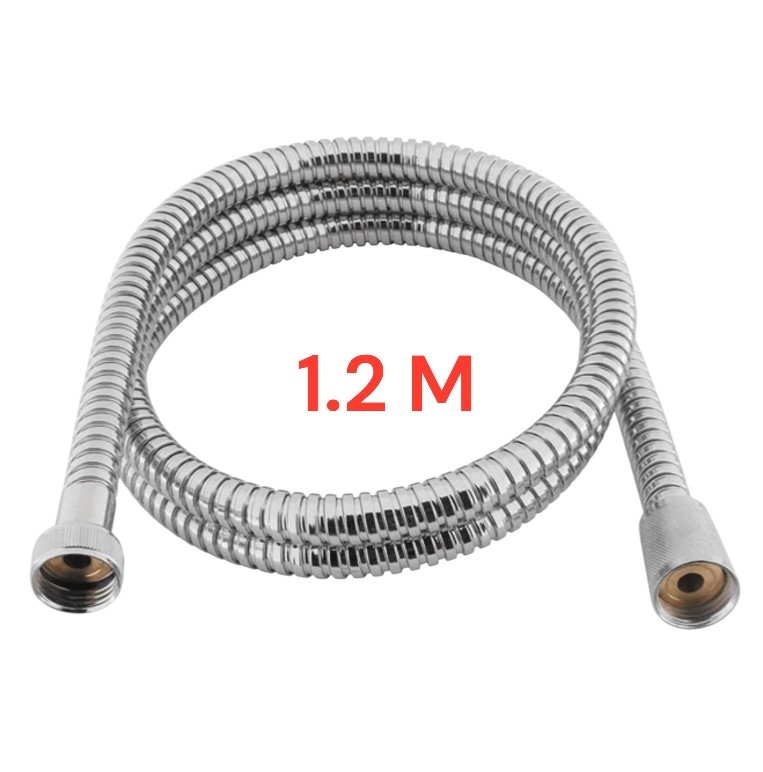 1.2 M SHOWER HOSE STAINLESS STEEL CHROME FLEXIBLE ANTI KINK BATHROOM BATH PIPE