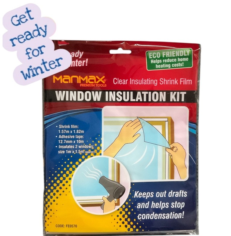 Window Insulation Kit Double Glazing Shrink Film Draught Excluder Cold WindFrost