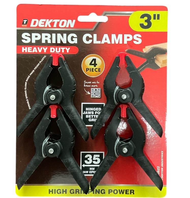4Pc 3” 75 mm Spring Clamps  Model Making Airfix Jewellery Craft Tools Small