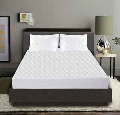 Quilted Mattress Protector (Waterproof) - 4ft Small Double / White