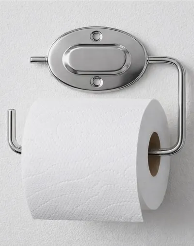 Bathroom Toilet Roll Paper Holder Rack Wall-Mount Screw Fitting Stainless Steel
