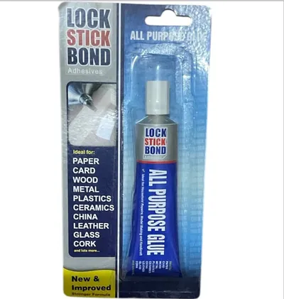 Lock Stick Bond All Purpose Clear Glue Adhesives Stronger Handicraft Repair 30g