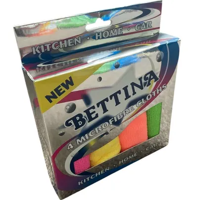 4 pack Microfibre Cleaning Cloths Car Bathroom Polish Dusters Towel Microfiber