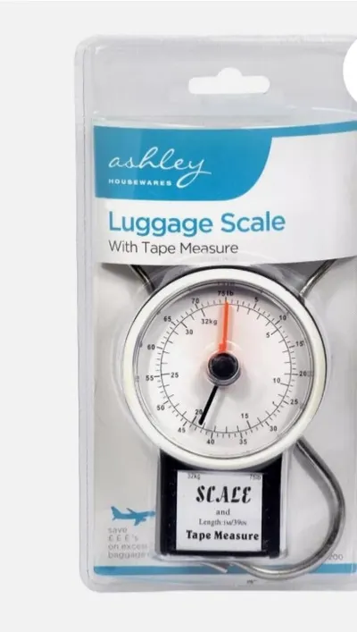 Ashley Housewares Luggage Scale With Tape Measure