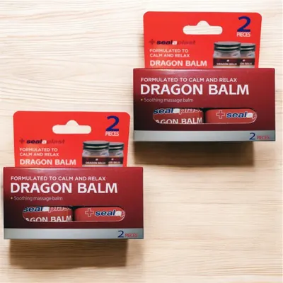 2 X 2 pcs Soothing Massage Dragon Balm, Formulated To Calm And Relax