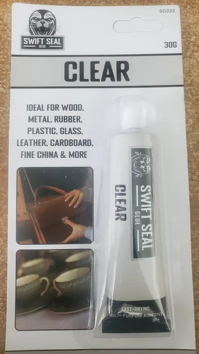 Swift Seal Glue Clear for wood plastic rubber glass leather cardboard