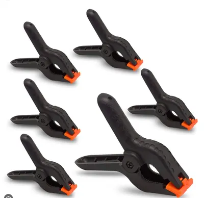 6pc 2”  QUALITY Heavy Duty SPRING CLAMPS Nylon Plastic Quick Grips