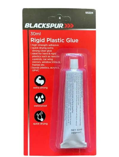 Rigid Plastic Adhesive Glue Extra Strong Waterproof Acrylic Art Crafts Repair