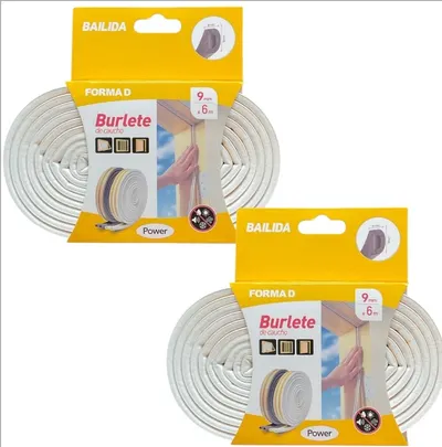 2 x 6M Rubber Seal Weather Strip Foam Sticky Tape Door Window Draught Excluder