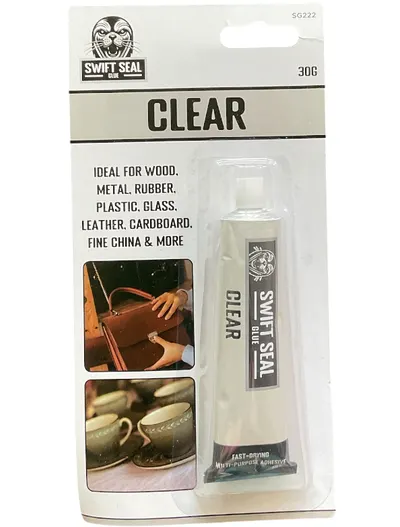Swift Seal Glue Clear for wood plastic rubber glass leather cardboard