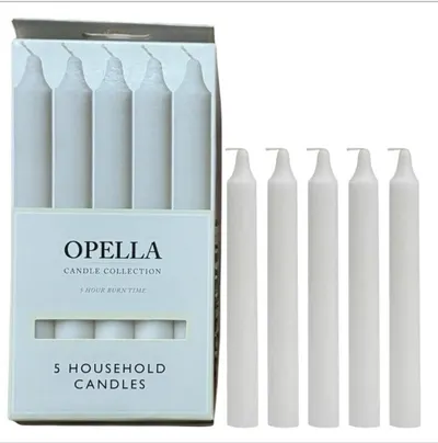 5 x 17cm Long Household Decor 5 Hours Long Burn Time Taper Dinner Party Candles