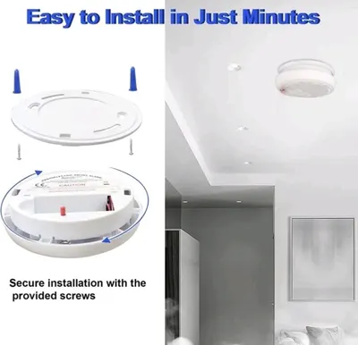 Daewoo OPTICAL SMOKE ALARM Loud Alarm and Battery Operated ELA1159GED