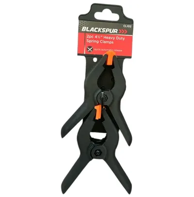 2 Pc 4 1/2” Heavy Duty Spring Clamps Home Holders Grips