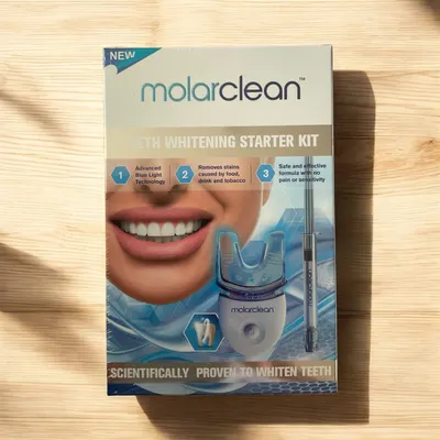 molarclean teeth whitening starter kit and gel refill
