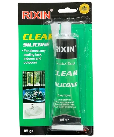 Clear Silicone Adhesive Uncured Sealant Any Sealing Task No Cracks DIY 85g