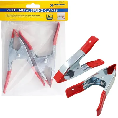 6" Strong Metal Spring Clamps Grips Market Stall Hardened Marksman