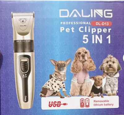 5-in-1 Rechargeable Cordless Battery Powered Professional Pet Clipper Set Daling