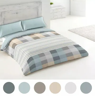 76/66 PC Cotton Duvet Cover - Single / Plain