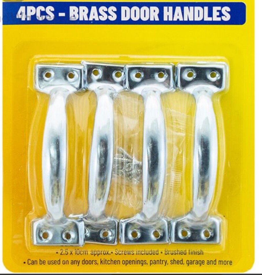 4pc brass door handles Marksman