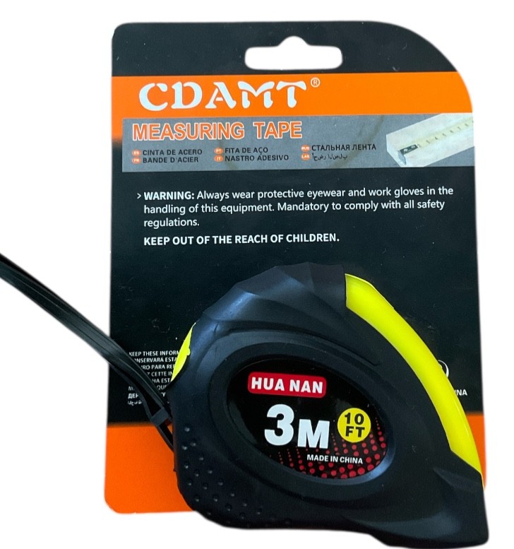 3M MEASURING TAPE MEASURER 10FT GRIP SAFETY BUILDERS CARPENTER WORKSHOP TOOL