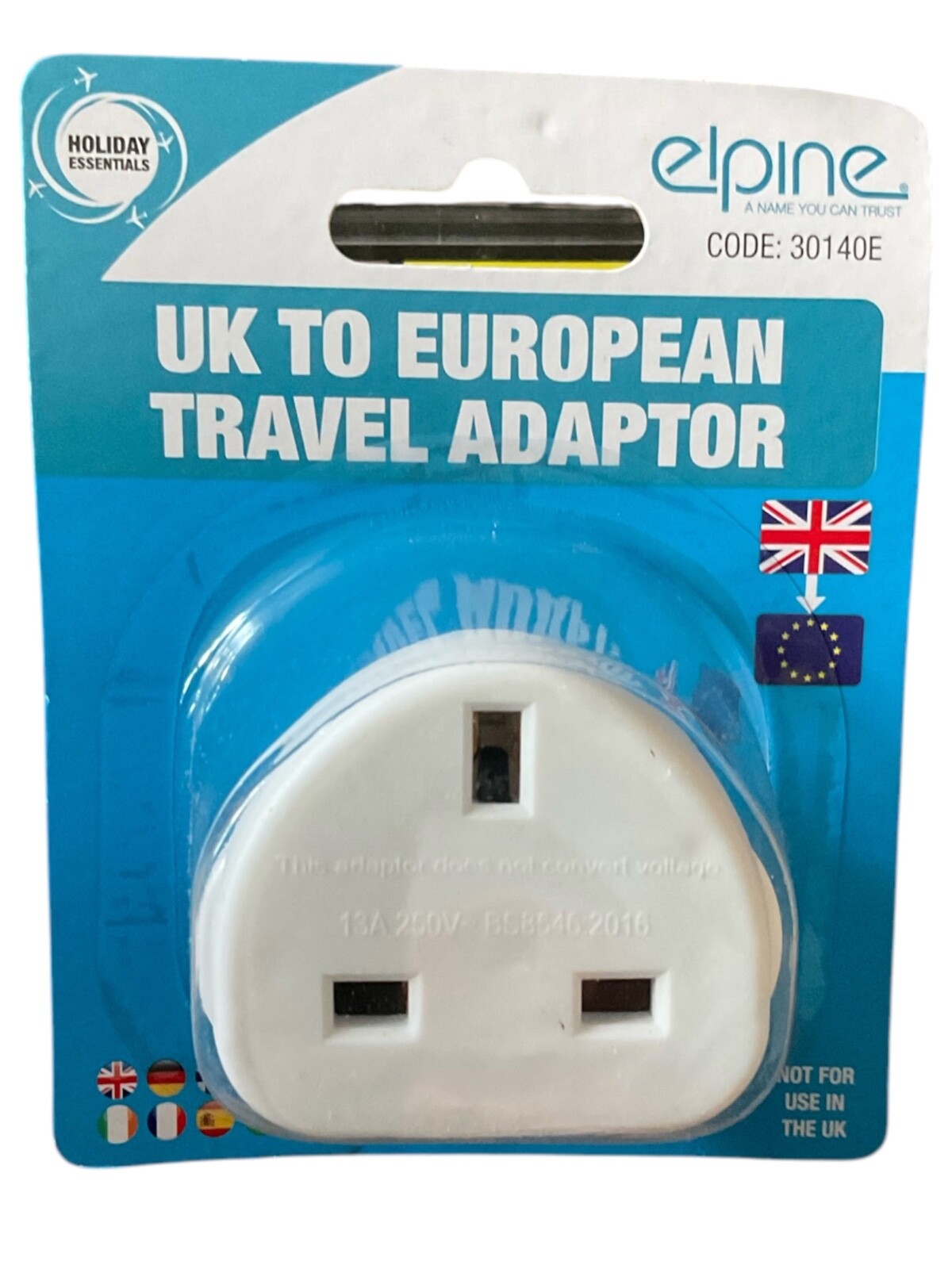 UK to European Travel Adaptor