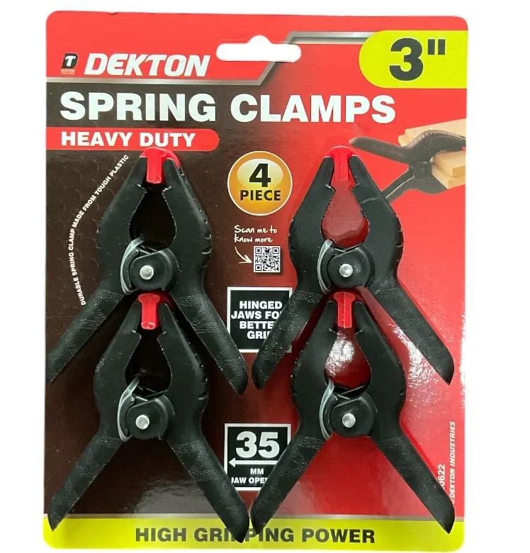 4Pc 3” 75 mm Spring Clamps  Model Making Airfix Jewellery Craft Tools Small