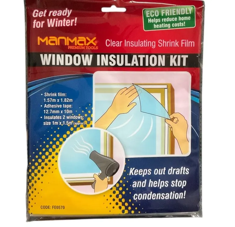 Window Insulation Kit Double Glazing Shrink Film Draught Excluder Cold WindFrost