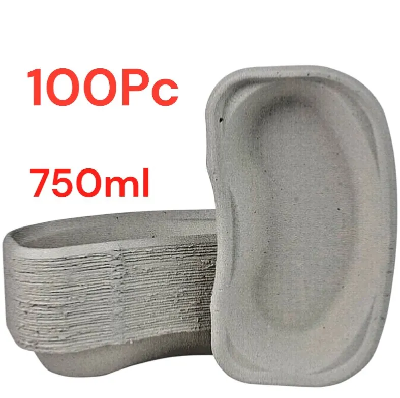 100Pc 750 ml Disposable Kidney Dishes Biodegradable Medical Care Sick Vomit Bowl