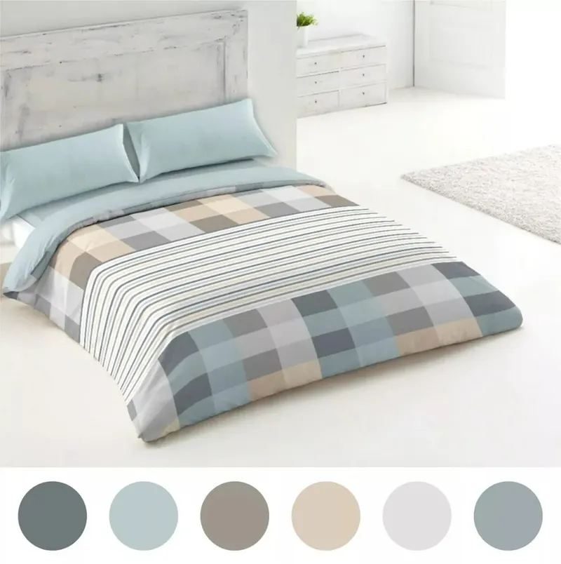 76/66 PC Cotton Duvet Cover - Single / Plain