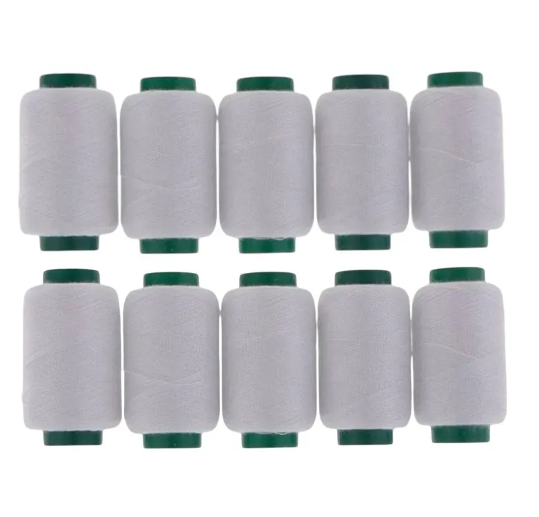 10 Pc White Sewing Thread Reel Practical Hand Sewing  DIY White