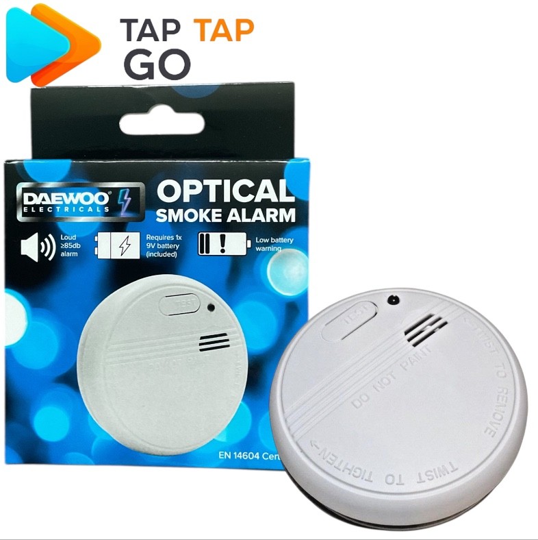 Daewoo Optical Smoke Alarm ELA1159GED – Battery Operated