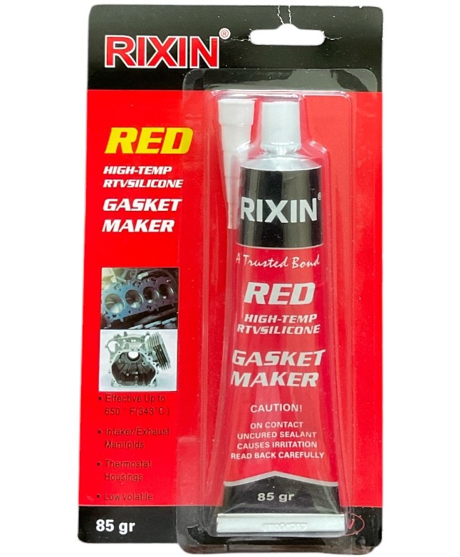 1x 85g RED RTV Silicone Gasket Maker High Temp Sealant 343ºС Tube Engine Motor