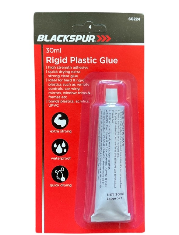Rigid Plastic Adhesive Glue Extra Strong Waterproof Acrylic Art Crafts Repair