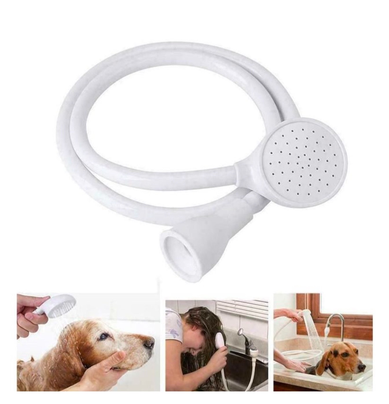 Pet Shower Spray Hose – Bath & Sink Tap Attachment