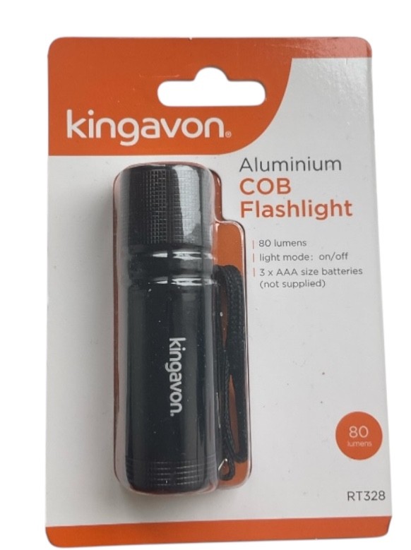 Kingavon Aluminium 80 Lumen COB Flashlight