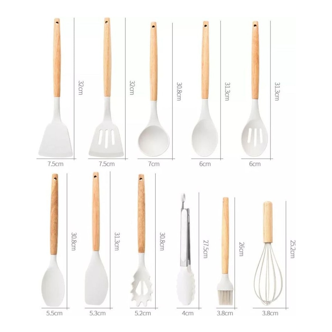 New 19pcs Set Non-Stick Silicone Kitchen Utensil Spatula Spoon Cooking Cookware — photo 3