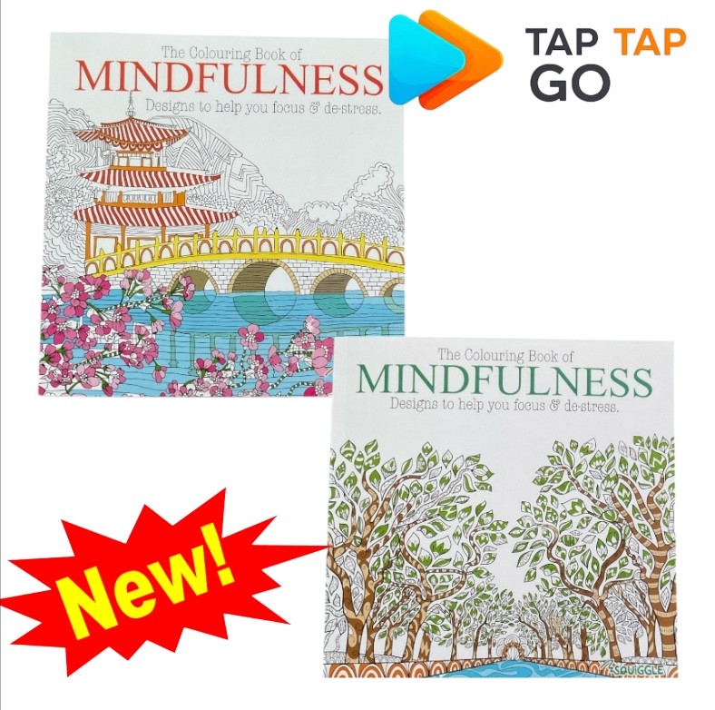 2pc Anti-Stress Colouring Books for Adults & Teens