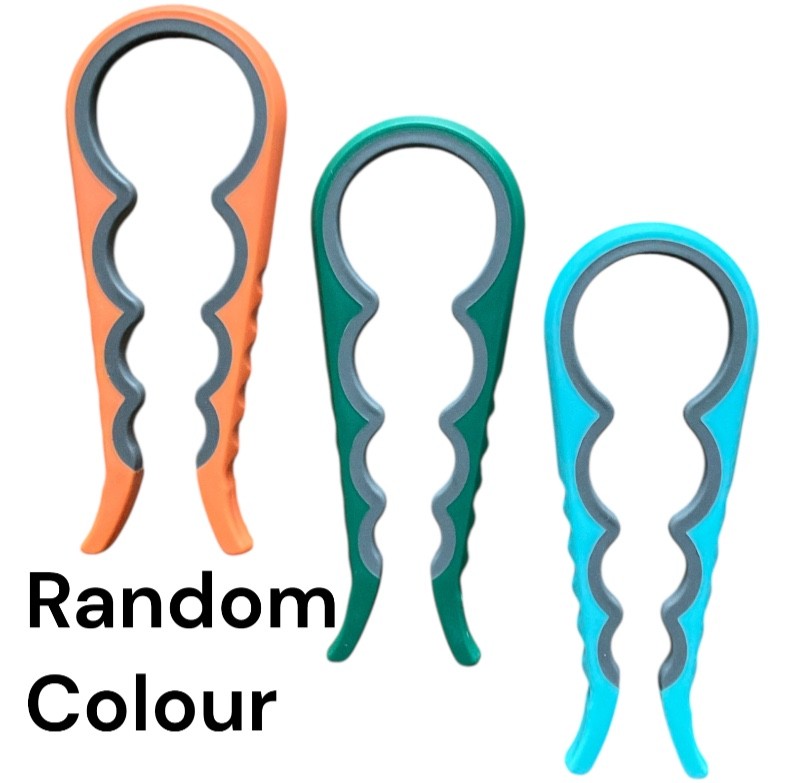 4 IN 1 JAR AND BOTTLE OPENER - KITCHEN GADGET FOR OPENING LIDS RANDOM COLOUR