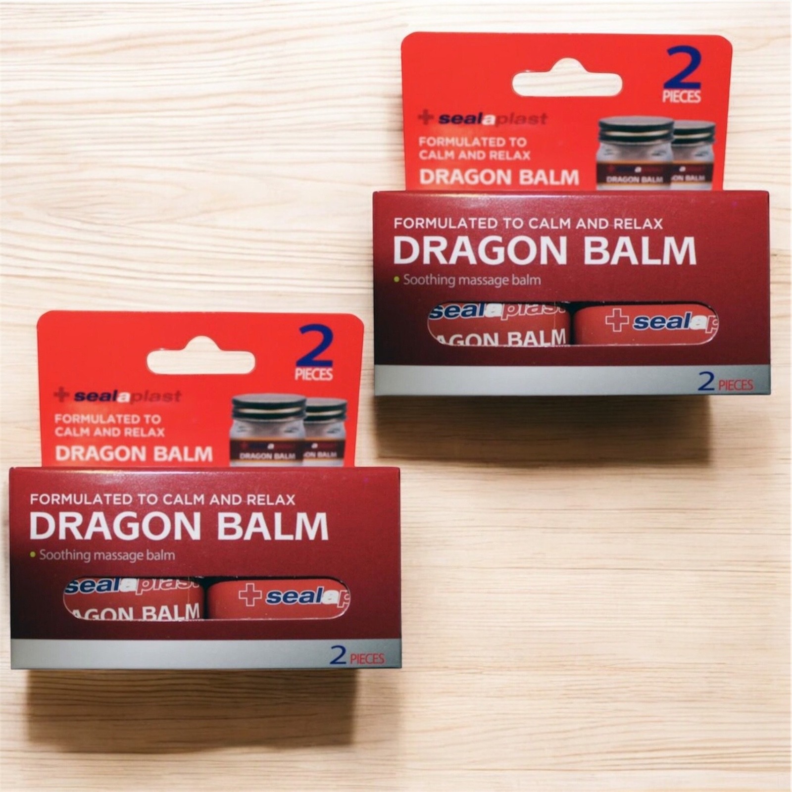 2 x 2pc Dragon Balm Soothing Massage Balm