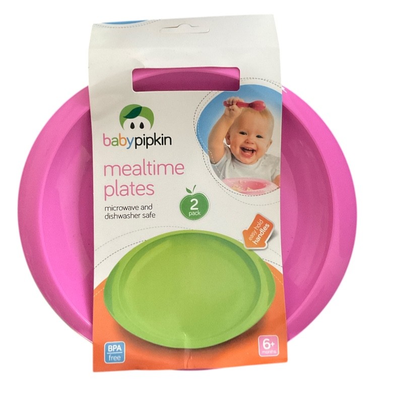 2pc Toddler Plate Set – Dishwasher & Microwave Safe, BPA Free