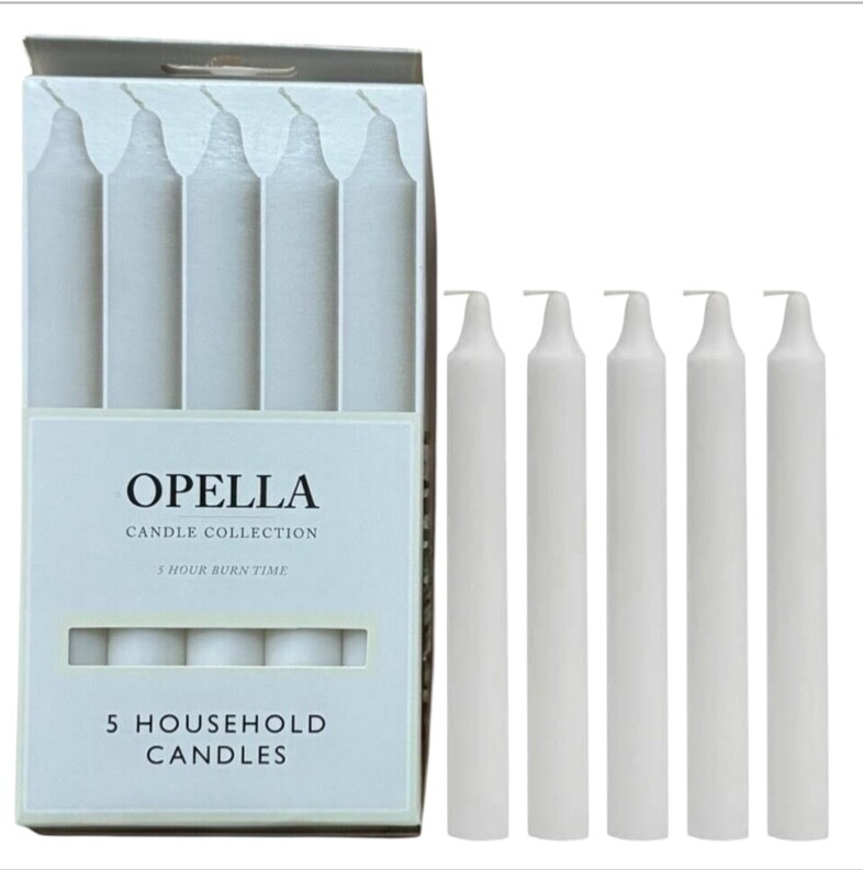 5 x 17cm Long Household Decor 5 Hours Long Burn Time Taper Dinner Party Candles