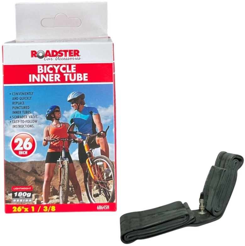 1x 26" x 1 /3/8  Bicycle Inner Tube-Schrader Valve Roadster Bike Cycle