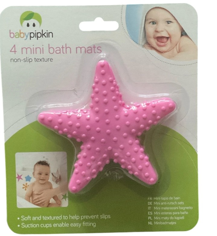 4 Anti Slip Baby Bath Mats Mini Grips Child Safety Bathtub Non Slip Non Skid
