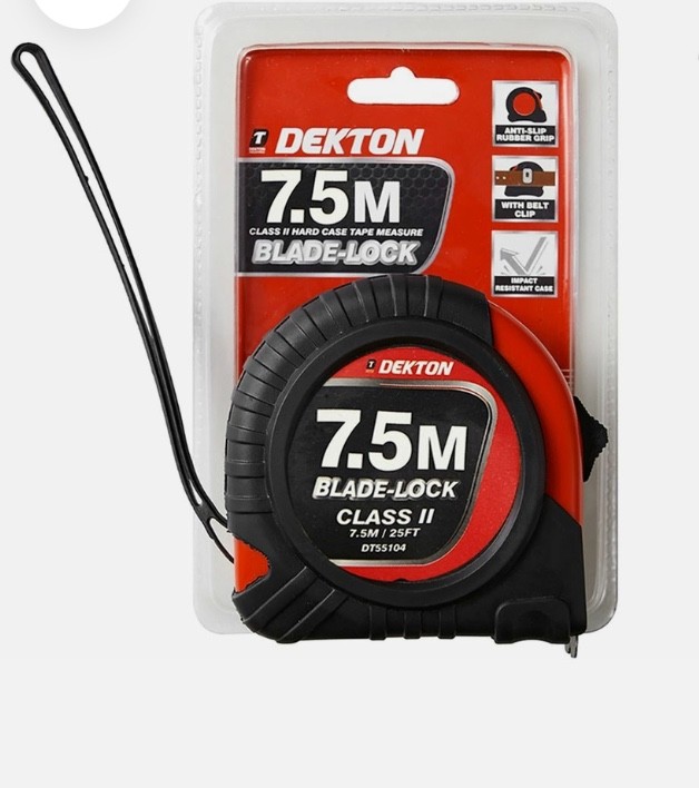 7.5M MEASURING TAPE AUTO LOCK GRIP SAFETY WORKSHOP TOOL BUILDERS CARPENTER