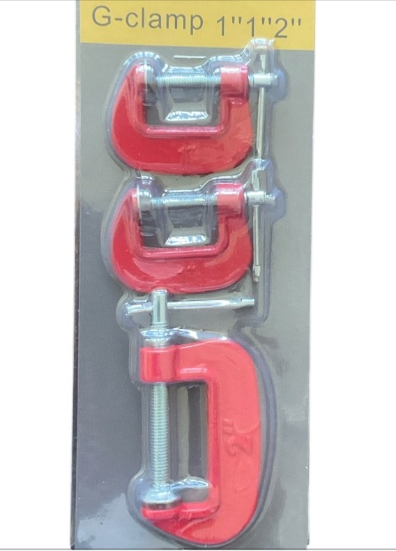 3Pc G CLAMP SET HEAVY DUTY VICE WOOD METAL DIY WELDING WORK 1” 1” 2”